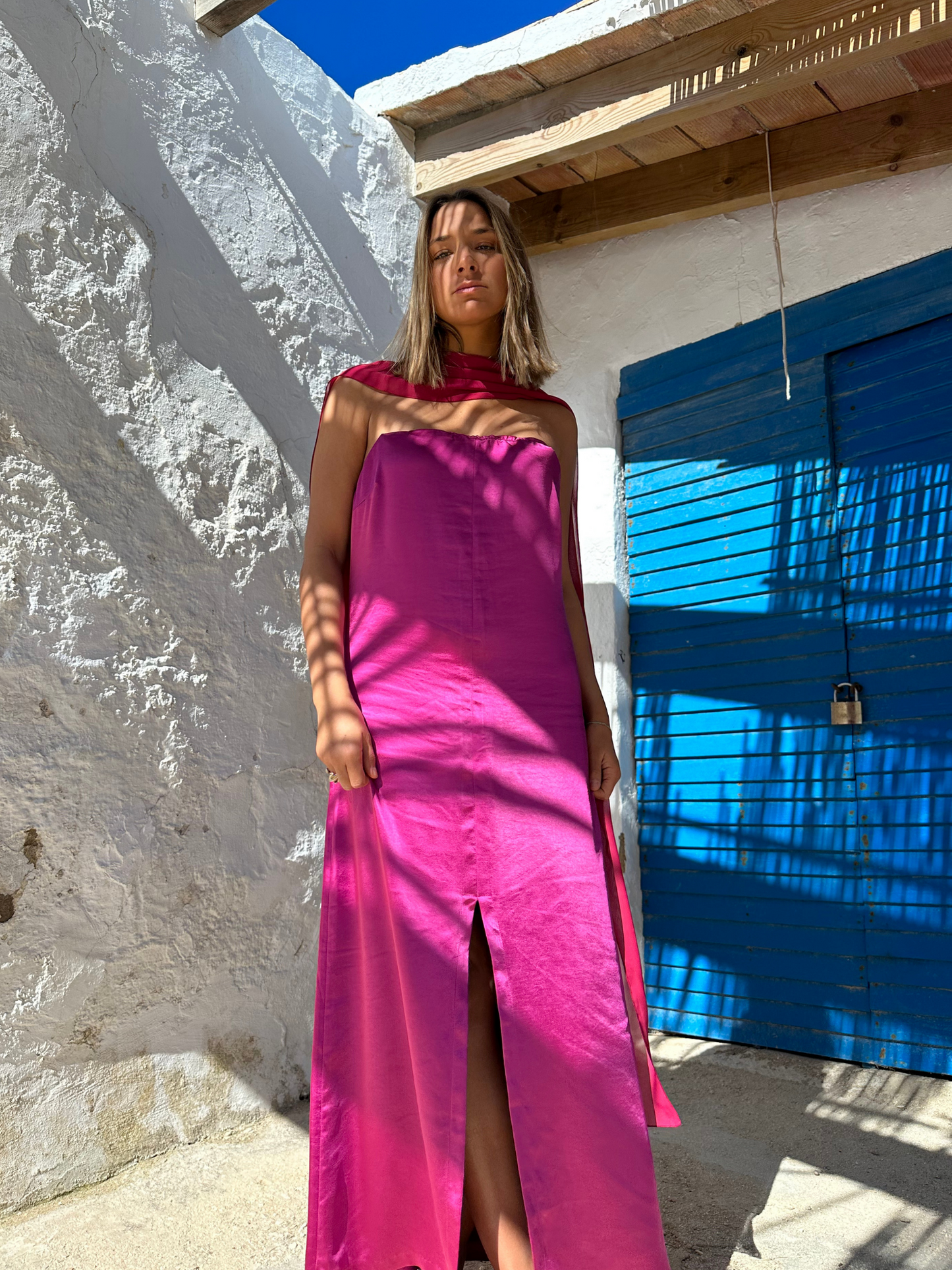 Vestido Mira Palabra Honor