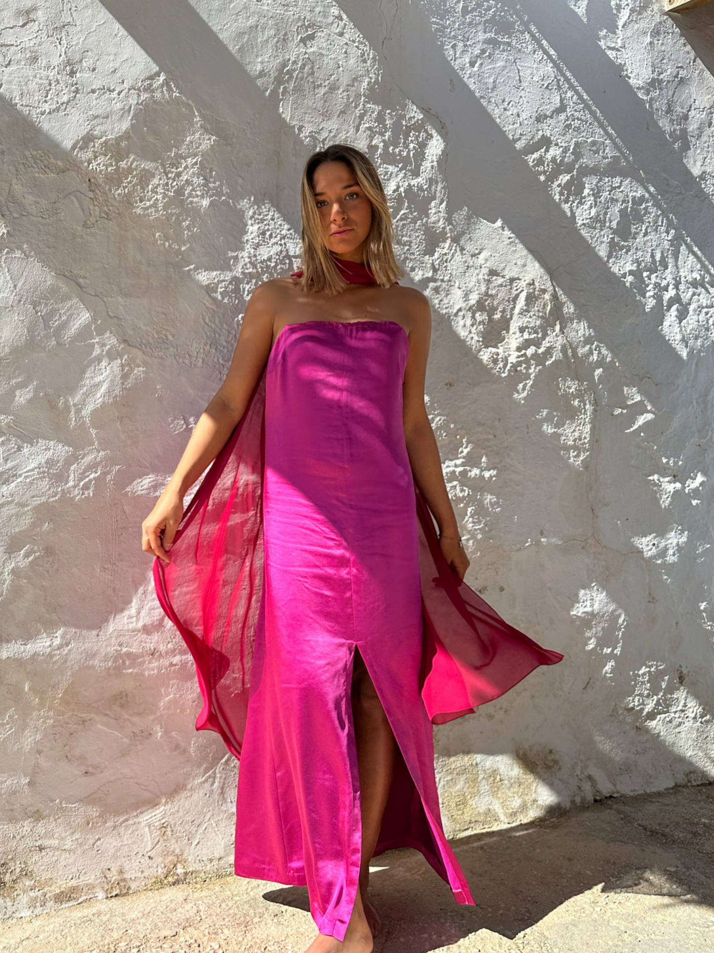 Vestido Mira Palabra Honor