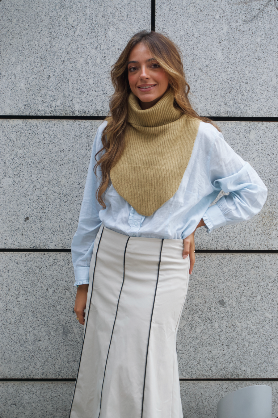 FALDA TABLE BLANC