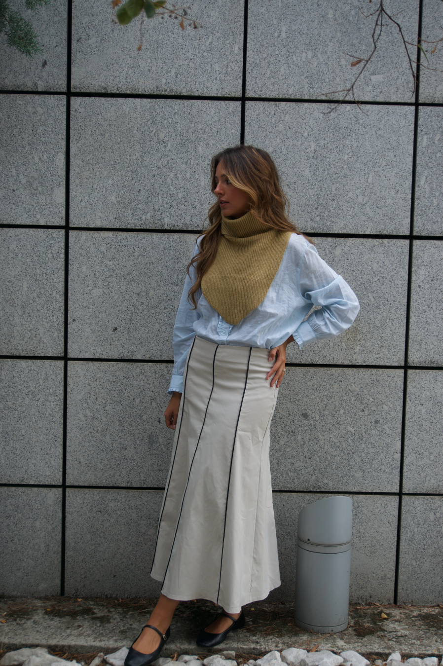 FALDA TABLE BLANC