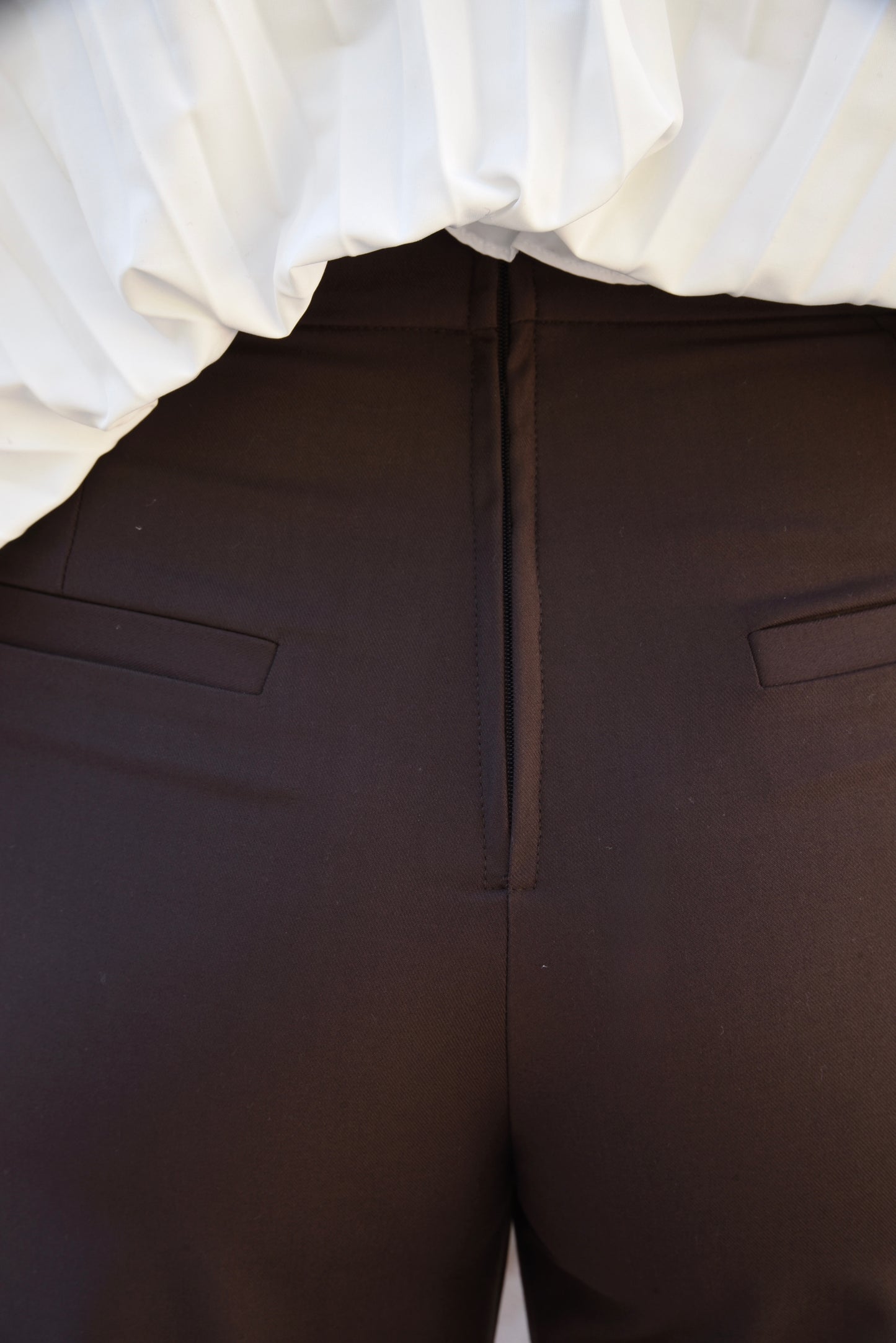 PANTALON DOUBLE MARRON