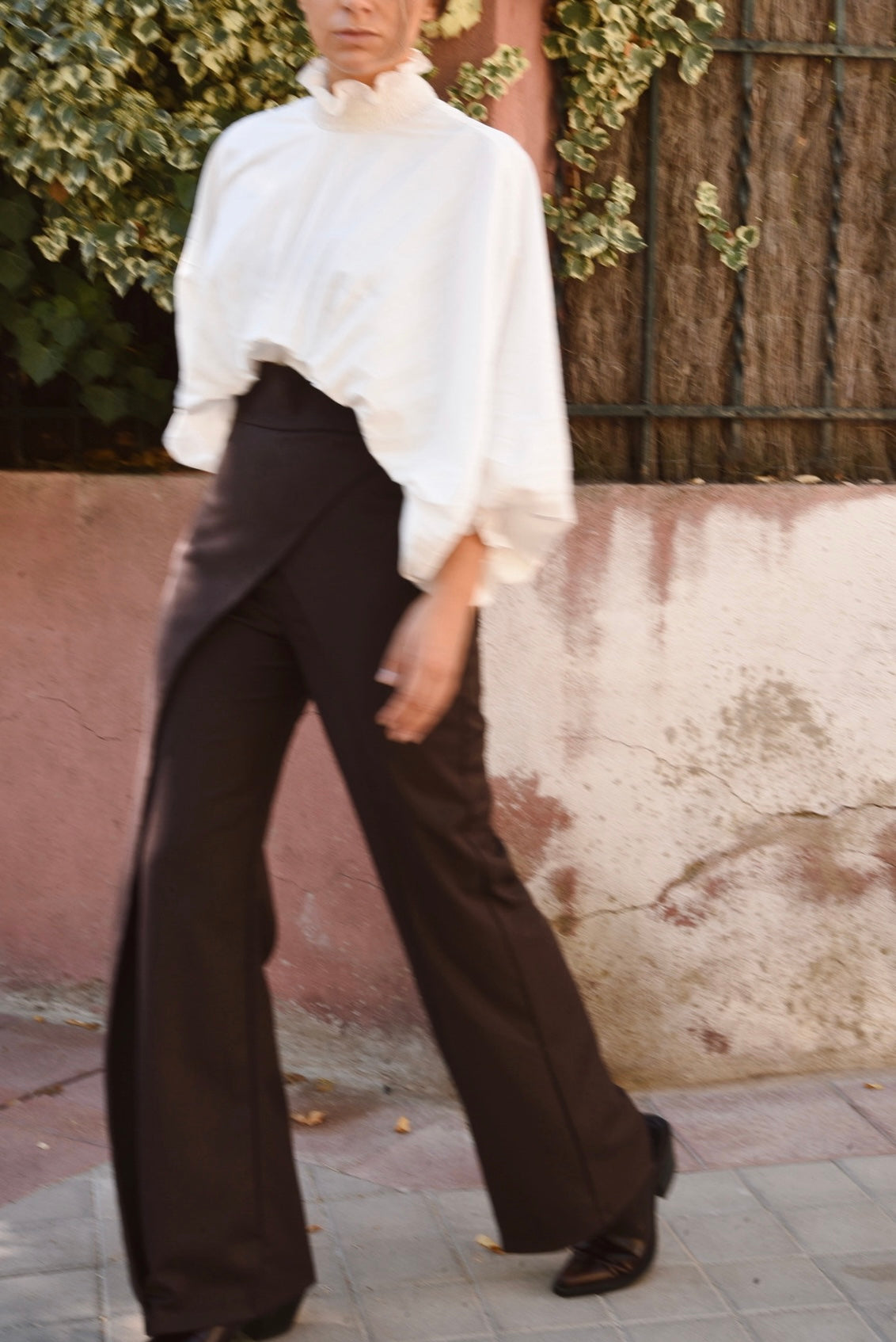 PANTALON DOUBLE MARRON